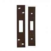 FSF5007MBRZ Carlisle Brass Eurospec Easi-T Matt Bronze Forend Strike & Fixing Pack to suit Architectural Deadlocks (EDS/LDS)