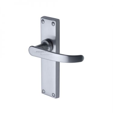 Click Here To Enlarge This Photo Of PR905-SC M.Marcus Project Hardware Door Handle Lever Latch Avon Design Satin Chrome Finish