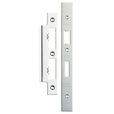 Click Here To Enlarge This Photo Of FSF5017BSS Carlisle Brass Eurospec Easi-T Polished Stainless Steel Forend Strike & Fixing Pack to Suit Architectural Din Sash/Bathroom Locks (DLS7260EP/DLS7860WC)