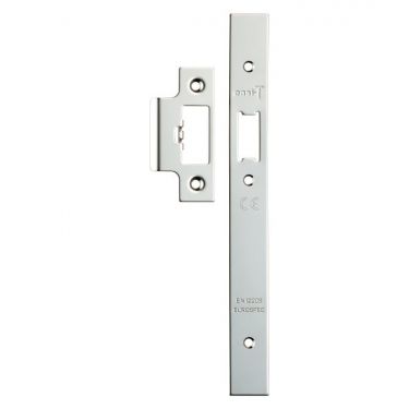 Click Here To Enlarge This Photo Of FSF5016BSS Carlisle Brass Eurospec Easi-T Polished Stainless Steel Forend Strike & Fixing Pack to Suit Architectural Din Latches (DLS0060L)