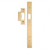 FSF5016SB Carlisle Brass Eurospec Easi-T Satin Brass Forend Strike & Fixing Pack to Suit Architectural Din Latches (DLS0060L)