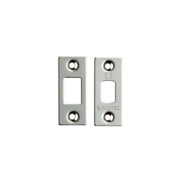 Click Here To Enlarge This Photo Of FSF5010BSS Carlisle Brass Eurospec Easi-T Polished Stainless Steel Forend Strike & Fixing Pack to Suit Heavy Duty Tubular Deadbolts (TLD)