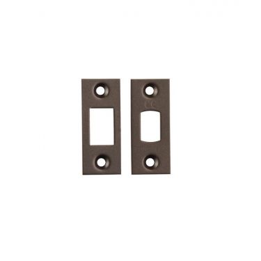 Click Here To Enlarge This Photo Of FSF5010MBRZ Carlisle Brass Eurospec Easi-T Matt Bronze Forend Strike & Fixing Pack to suit Heavy Duty Tubular Deadbolts (TLD)