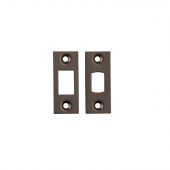 FSF5010MBRZ Carlisle Brass Eurospec Easi-T Matt Bronze Forend Strike & Fixing Pack to suit Heavy Duty Tubular Deadbolts (TLD)