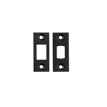 Click Here To Enlarge This Photo Of FSF5010MB Carlisle Brass Eurospec Easi-T Matt Black Forend Strike & Fixing Pack to Suit Heavy Duty Tubular Deadbolts (TLD)