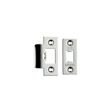 Click Here To Enlarge This Photo Of FSF5009BSS Carlisle Brass Eurospec Easi-T Polished Stainless Steel Forend Strike & Fixing Pack to Suit Heavy Duty Tubular Latches (TLS5025/TLS5030/TLS5040/TLS5050)