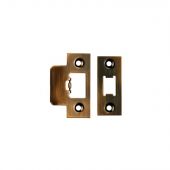 FSF5009AB Carlisle Brass Eurospec Easi-T Antique Brass Forend Strike & Fixing Pack to Suit Heavy Duty Tubular Latches (TLS5025/TLS5030/TLS5040/TLS5050)