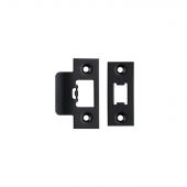 FSF5009MB Carlisle Brass Eurospec Easi-T Matt Black Forend Strike & Fixing Pack to Suit Heavy Duty Tubular Latches (TLS5025/TLS5030/TLS5040/TLS5050)