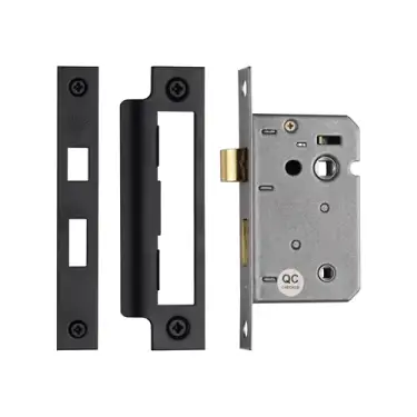 Click Here To Enlarge This Photo Of YKBL2N-BLK M.Marcus York Bathroom Lock 2 ½" Matt Black