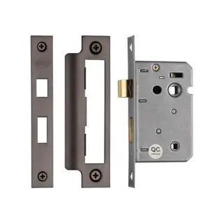 YKBL2N-MB M.Marcus York Bathroom Lock 2 ½" Matt Bronze