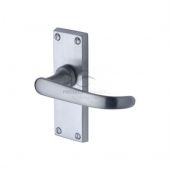 PR910-SC M.Marcus Project Hardware Door Handle Lever Latch Avon Short Design Satin Chrome Finish