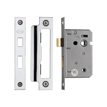 Click Here To Enlarge This Photo Of YKBL2N-PC&PN M.Marcus York Bathroom Lock 2 ½" Polished Chrome