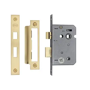 Click Here To Enlarge This Photo Of YKBL2N-SB M.Marcus York Bathroom Lock 2 ½" Satin Brass