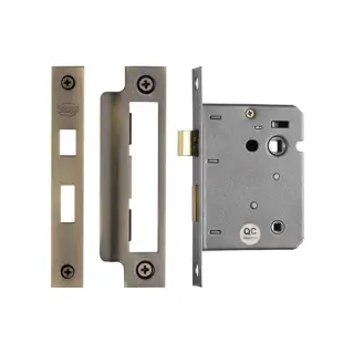 YKBL3N-AT M.Marcus York Bathroom Lock 3" Antique Brass
