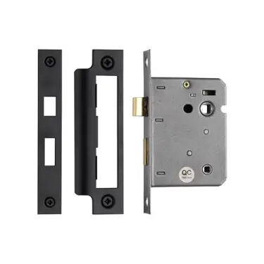 Click Here To Enlarge This Photo Of YKBL3N-BLK M.Marcus York Bathroom Lock 3" Matt Black