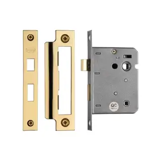 YKBL3N-PB M.Marcus York Bathroom Lock 3" Polished Brass