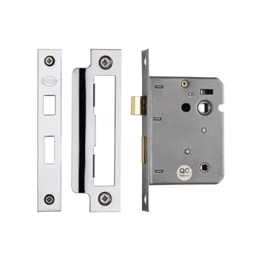 Click Here To Enlarge This Photo Of YKBL3N-PC&PN M.Marcus York Bathroom Lock 3" Polished Chrome