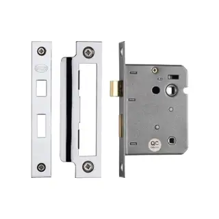 YKBL3N-PC&PN M.Marcus York Bathroom Lock 3" Polished Chrome