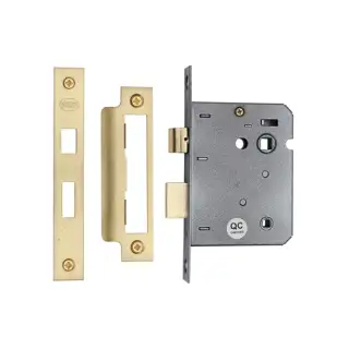 YKBL3N-SB M.Marcus York Bathroom Lock 3" Satin Brass