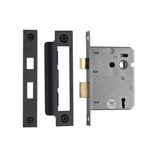 YKSL33N-BLK M.Marcus York 3 Lever Sashlock 3" Matt Black Finish