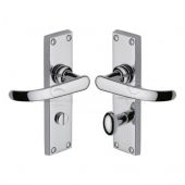 PR920-PC M.Marcus Project Hardware Door Handle For Bathroom Avon Design Polished Chrome Finish