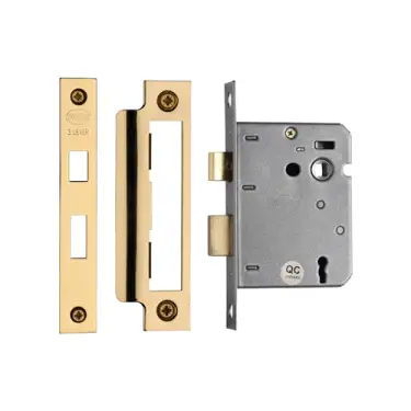 Click Here To Enlarge This Photo Of YKSL33N-PB M.Marcus York 3 Lever Sashlock 3" Polished Brass Finish
