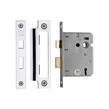 Click Here To Enlarge This Photo Of YKSL33N-PC&PN M.Marcus York 3 Lever Sashlock 3" Polished Chrome/Nickel Finish