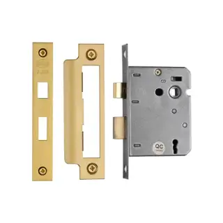 YKSL33N-SB M.Marcus York 3 Lever Sashlock 3" Satin Brass Finish