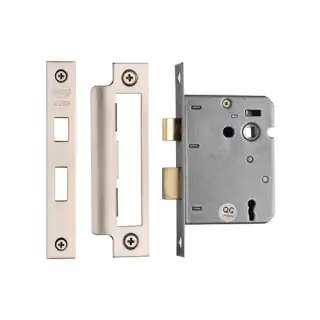 YKSL33N-SN&SC M.Marcus York 3 Lever Sashlock 3" Satin Chrome/Nickel Finish