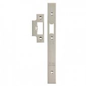 FSF5016SSS Carlisle Brass Eurospec Easi-T Satin Stainless Steel Forend Strike & Fixing Pack to Suit Architectural Din Latches (DLS0060L)