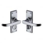 PR925-SC M.Marcus Project Hardware Door Handle For Privacy Set Avon Short Design Satin Chrome Finish