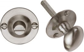 BT15-SN Heritage Brass Oval Turn with Release Satin Nickel Finish