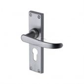 PR927-SC M.Marcus Project Hardware Door Handle For Euro Profile Plate Avon Design Satin Chrome Finish