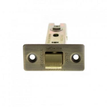 Click Here To Enlarge This Photo Of Atlantic - ALCE3MAB Fire Rated CE Bolt Through Tubular Mortice Latch 3" - Matt Antique Brass