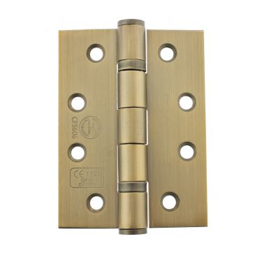 Click Here To Enlarge This Photo Of Atlantic - AH1433SB Grade 13 Fire Rated Ball Bearing Hinges 4" x 3" x 3mm - Satin Brass