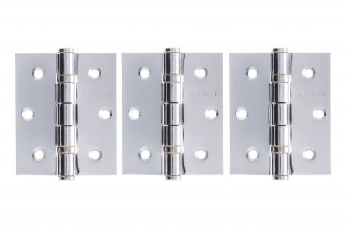 Click Here To Enlarge This Photo Of Atlantic - A2HB32525PC(3) 3"x 2.5"x2.5mm Ball Bearing Hinge Polished Chrome (Pack of 3)