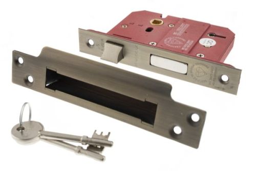 Click Here To Enlarge This Photo Of Atlantic - ALKSASH5LK25UB British Standard 5 Lever Key Mortice Sashlock 2.5" - Urban Bronze