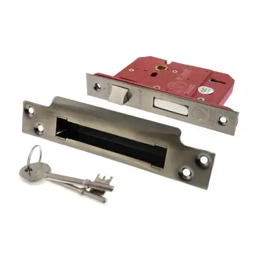 Click Here To Enlarge This Photo Of Atlantic - ALKSASH5LK3AB British Standard 5 Lever Key Sashlock 3" - Antique Brass