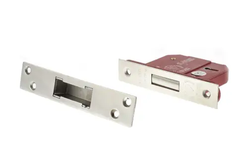 Click Here To Enlarge This Photo Of Atlantic - ALKDEAD5LK3PC British Standard 5 Lever Key Deadlock 3" - Polished Chrome