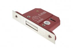Atlantic - ALKDEAD5LK3PC British Standard 5 Lever Key Mortice Deadlock 3" - Polished Chrome