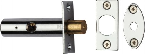 Click Here To Enlarge This Photo Of RB7-PC Heritage Brass Rack Bolt without Turn Polished Chrome Finish