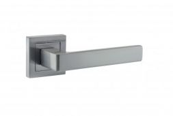 Atlantic - S40SSC STATUS 'Montana' Designer Lever on S4 Square Rose - Satin Chrome
