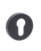 Atlantic - S4ESCERMB STATUS Euro Escutcheons on S4 Round Rose - Matt Black