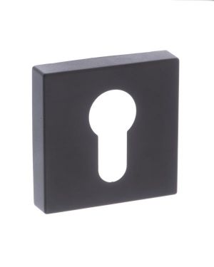 Click Here To Enlarge This Photo Of Atlantic - S4ESCESMB STATUS Euro Escutcheons on S4 Square Rose - Matt Black