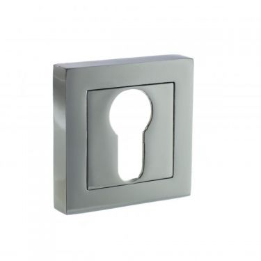 Click Here To Enlarge This Photo Of Atlantic - S4ESCESPC STATUS Euro Escutcheons on S4 Square Rose - Polished Chrome