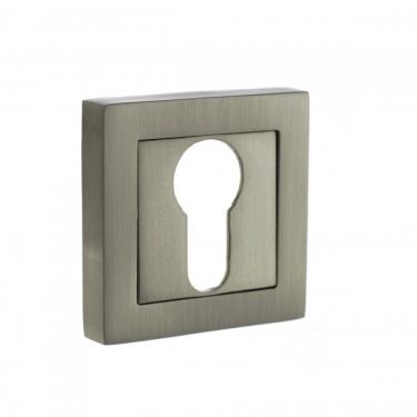 Click Here To Enlarge This Photo Of Atlantic - S4ESCESSN STATUS Euro Escutcheons on S4 Square Rose - Satin Nickel