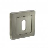Atlantic - S4ESCKSSN STATUS Key Escutcheons on S4 Square Rose - Satin Nickel