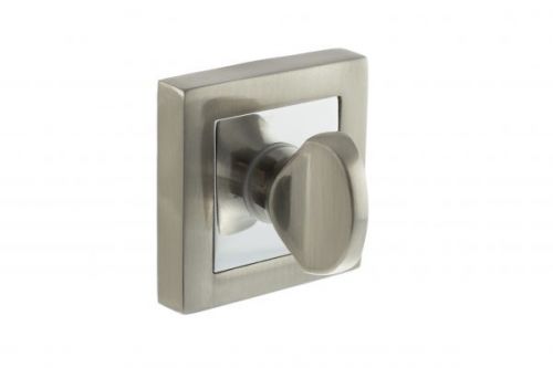 Click Here To Enlarge This Photo Of Atlantic - S4WCSSNPC STATUS WC Turn and Release on S4 Square Rose - Satin Nickel/Polished Chrome