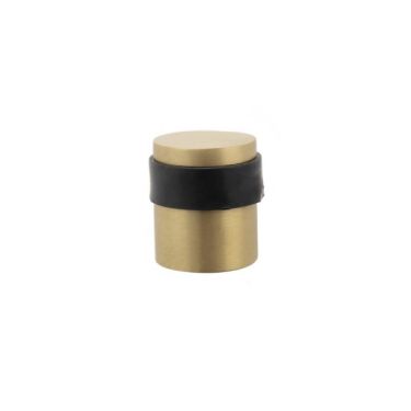Click Here To Enlarge This Photo Of Atlantic - ADSCPSB Cylinder Premium Floor Mounted Door Stop - Satin Brass