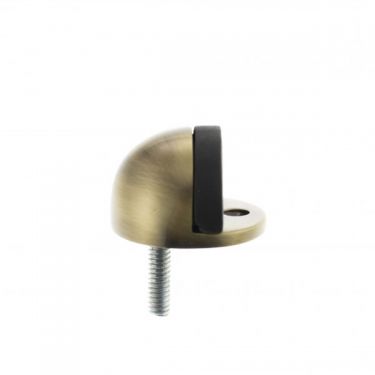 Click Here To Enlarge This Photo Of Atlantic - ADSHMPAB Half-Moon Premium Floor Mounted Door Stop - Antique Brass